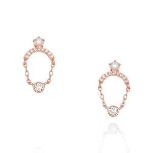 NEW Chloe + Isabel Petits Bijoux Pavé + Pearl Drop Earrings